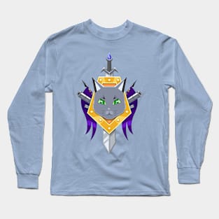 Robo-cat coat of arms. Long Sleeve T-Shirt